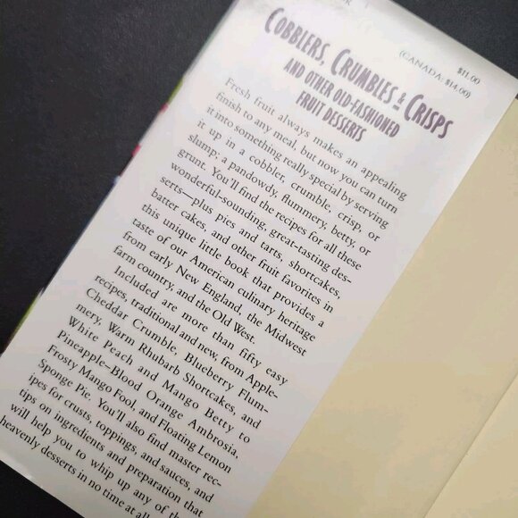 Cobblers Crumbles & Crisps Fruit Desserts and Muffins Sweet and Savory Cookbooks - Picture 5 of 13